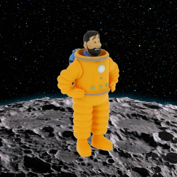 Tim und Struppi PVC Haddock im Raumanzug 8 cm